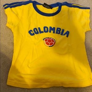 Colombia futbol crop top
